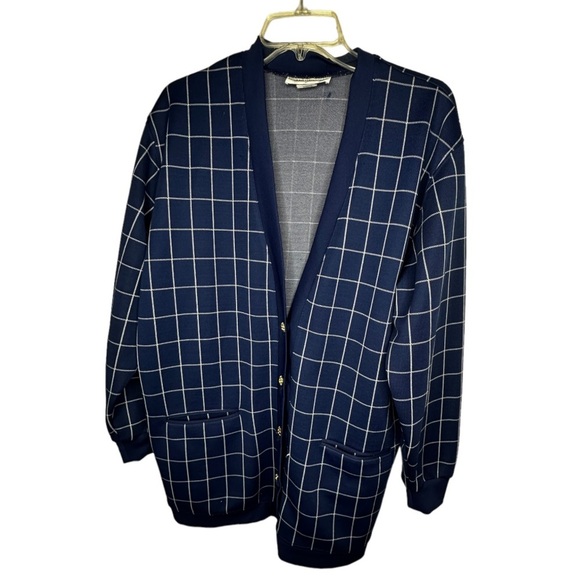 Vintage Cathy Daniels Blue Polyester Jacket - Picture 1 of 6